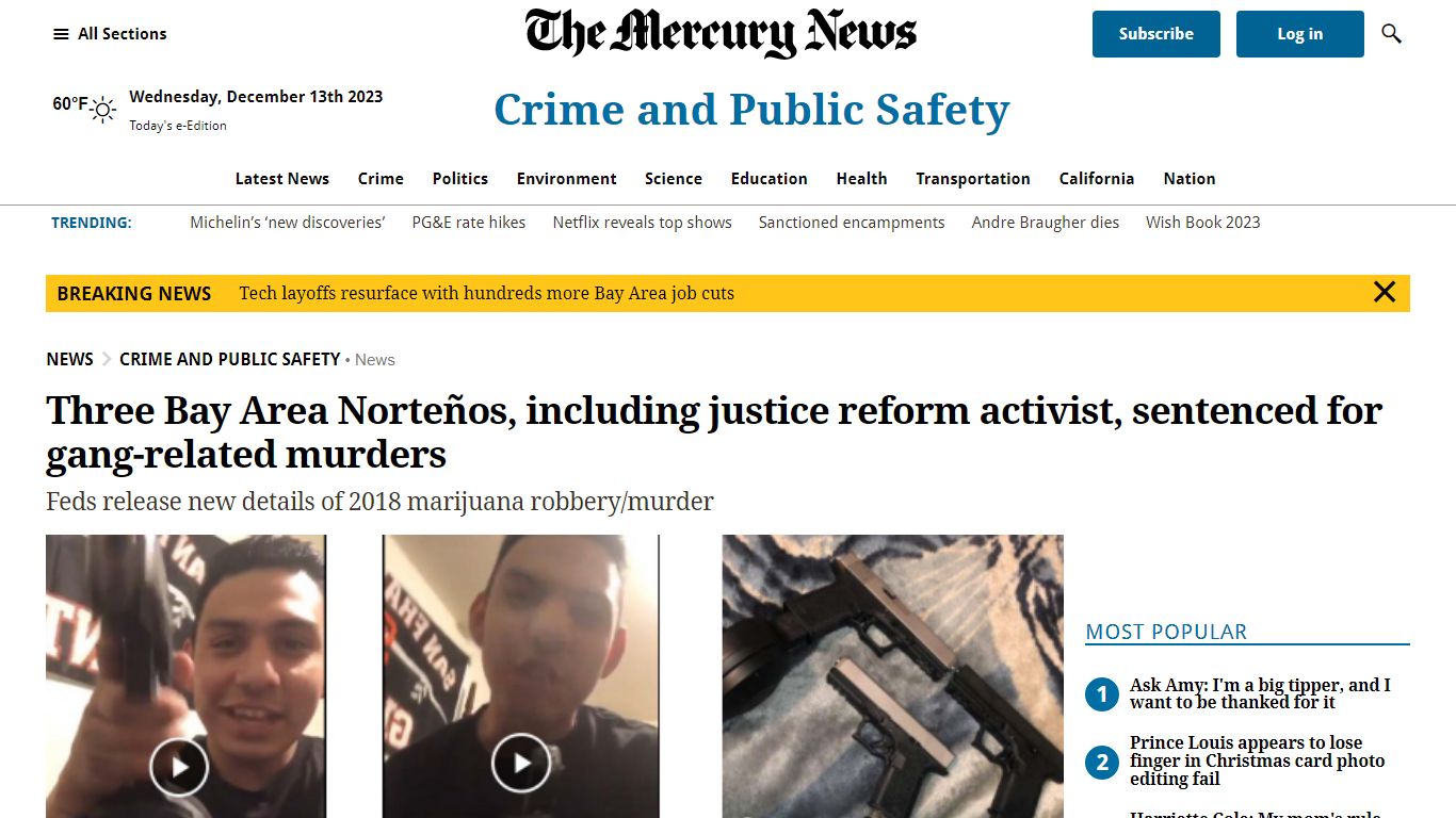 Three Bay Area Norteños, including justice reform activist, sentenced ...